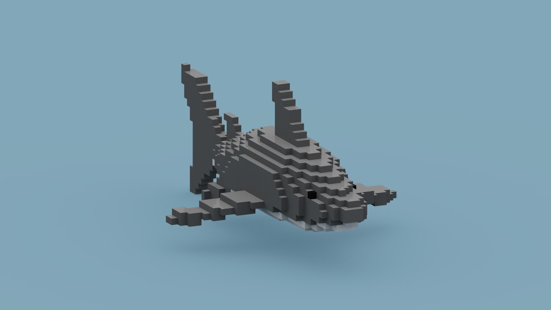 3D Voxel Shark model https://p.turbosquid.com/ts-thumb/Sw/FsBrRO/Fj/spin202209021327410001/png/1662116417/1920x1080/fit_q87/48e4e6691ed74b00f2afcd91020c3fe37775078f/spin202209021327410001.jpg