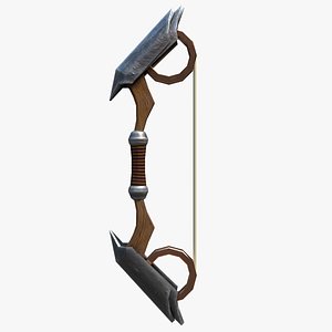 Game Ready Low Poly Fantasy Compound Bow model