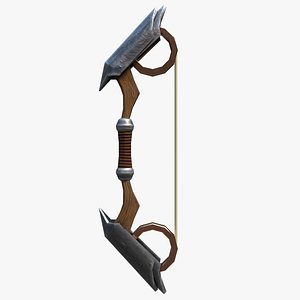 Game Ready Low Poly Fantasy Compound Bow