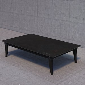 3d model restoration hardware klismos coffee table