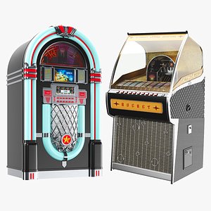 Detailed Two Jukeboxes model
