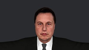 3D model Elon Musk V2 Hyper Realistic Full Body Fully Rigged 3D Character