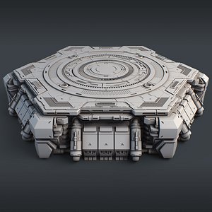 Sci-Fi Mecha Platform Kit Vol 01 3D model