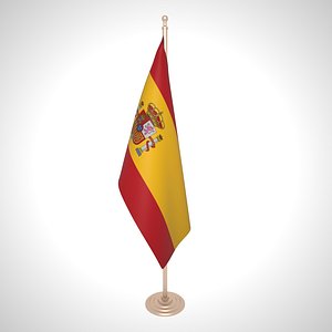 spain flag 3D model