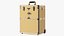 Golden Rolling Makeup Case Folded