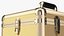 Golden Rolling Makeup Case Folded