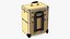 Golden Rolling Makeup Case Folded