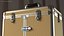 Golden Rolling Makeup Case Folded