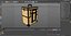 Golden Rolling Makeup Case Folded