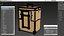 Golden Rolling Makeup Case Folded