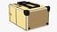 Golden Rolling Makeup Case Folded