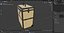 Golden Rolling Makeup Case Folded