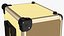 Golden Rolling Makeup Case Folded