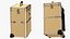 Golden Rolling Makeup Case Folded