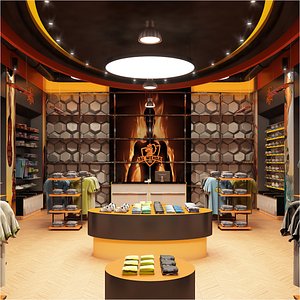 3D model Sports Store Interior
