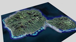 Tahiti island in French Polynesia