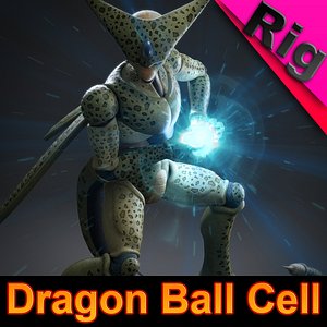 Super saiyajin infinito DRAGON BALL AF rigging 3D Model in Man 3DExport