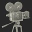 3d model of vintage video camera tripod