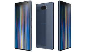 Sony Xperia 10 Navy Low Poly 3D model