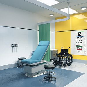3D Exam Room model