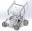 Winged 600 Micro sprint car while turning Scale 1 to 25
