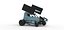 Winged 600 Micro sprint car while turning Scale 1 to 25