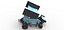Winged 600 Micro sprint car while turning Scale 1 to 25