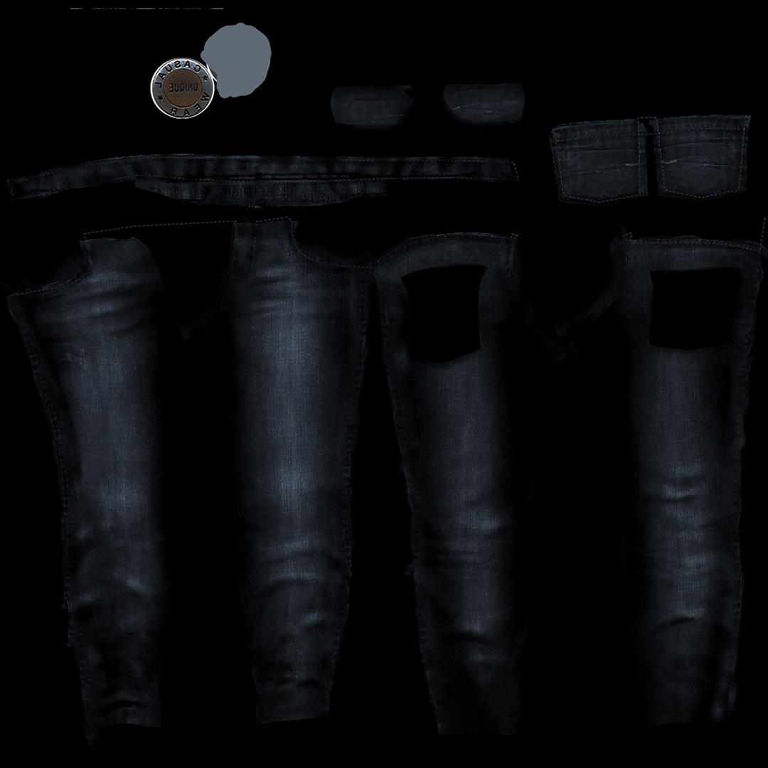 Male Skinny Jeans Pants 3D model - TurboSquid 1808947