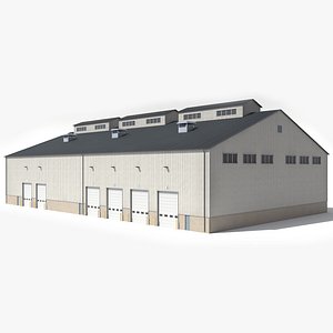 Industrial Building 71 PBR Low Poly model