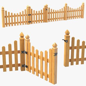 3D scalloped fence section