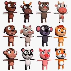Cartoon Animal Character Pack