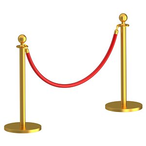 Gold Stanchion 3D