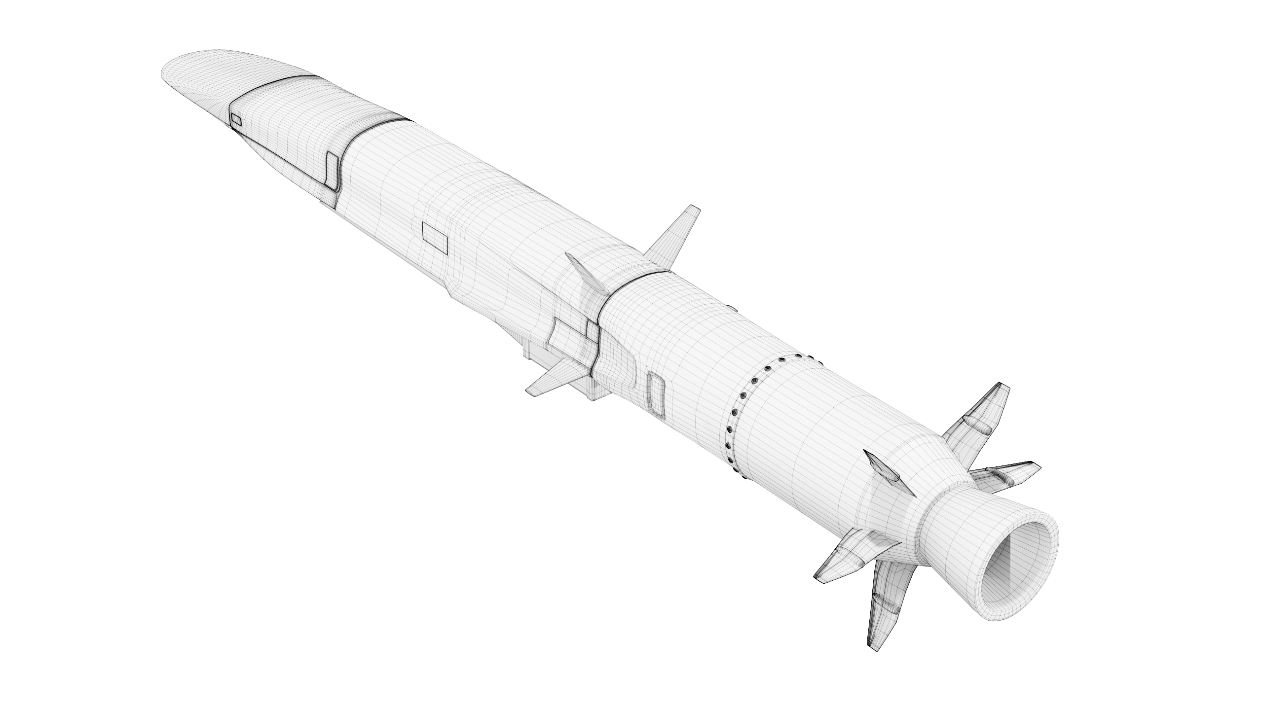 지르콘 3M22 극초음속 미사일 3D 모델 - TurboSquid 1775319