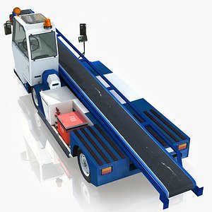 3D model Airport Vehicle Conveyor Belt