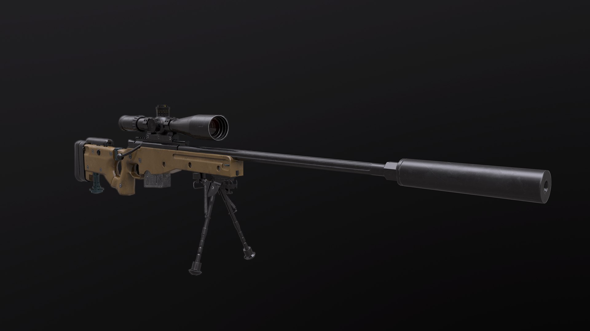 Awm Awp Rifle Model - TurboSquid 1346649