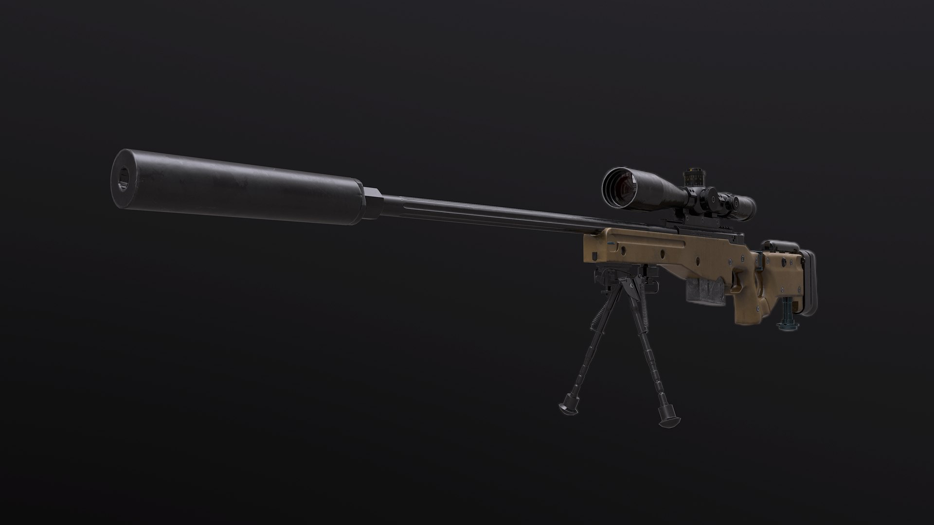 Awm Awp Rifle Model - TurboSquid 1346649