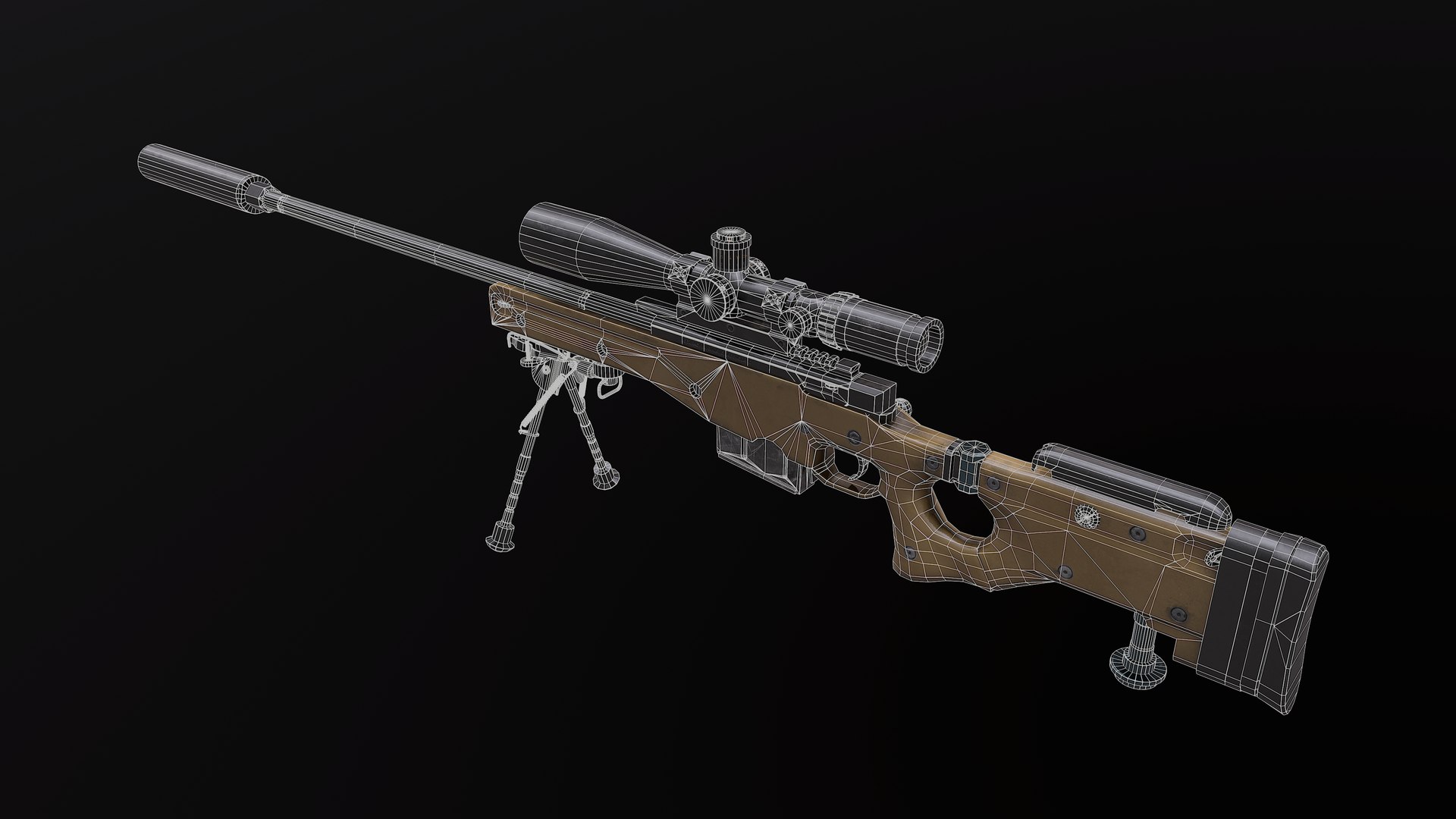 Awm Awp Rifle Model - TurboSquid 1346649