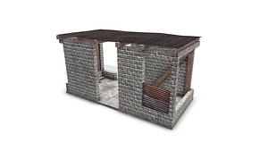 Metal Plates Shed 4 3D model