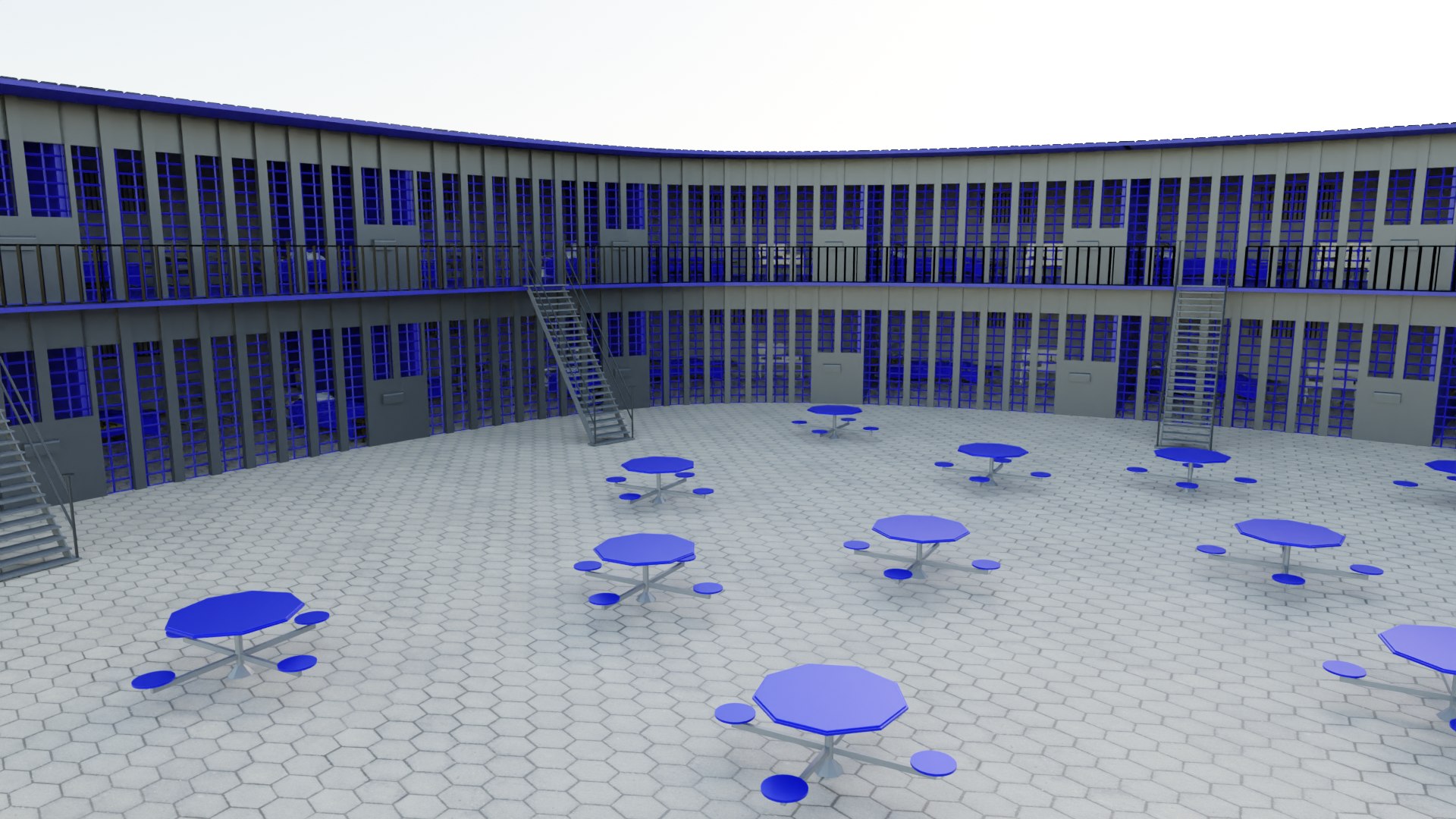 Prison Interior 3D Model - TurboSquid 2157303