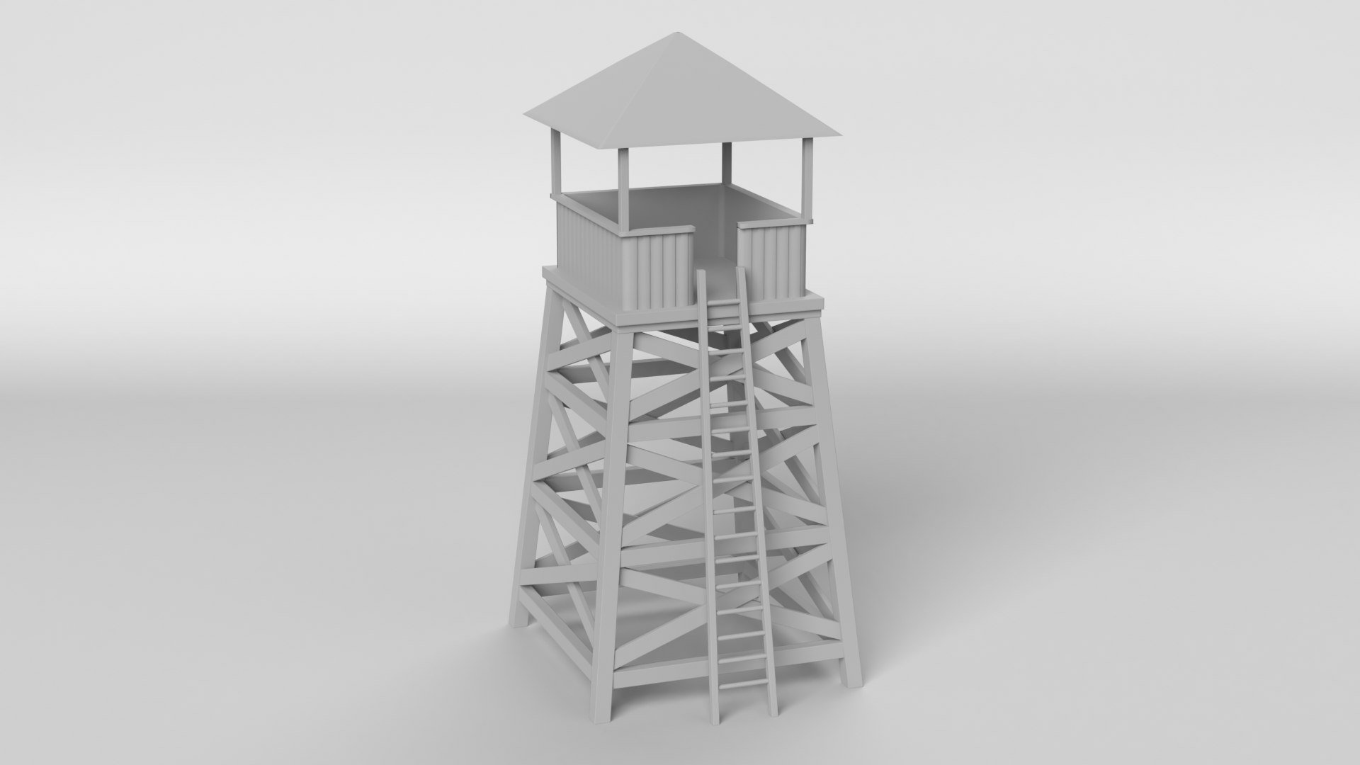 3D Watch Tower - TurboSquid 1617700