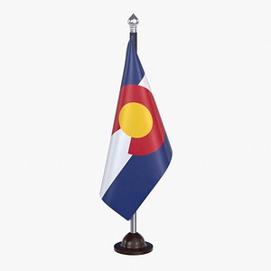 USA States colorado Flag Stand