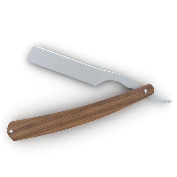 straight razor 3D model