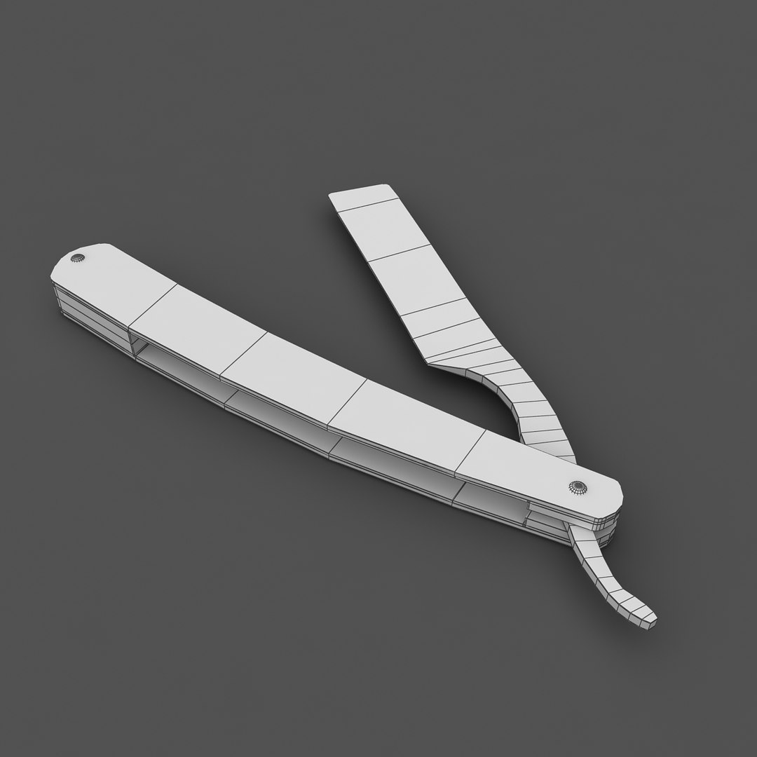 Straight Razor 3D Model - TurboSquid 1408386