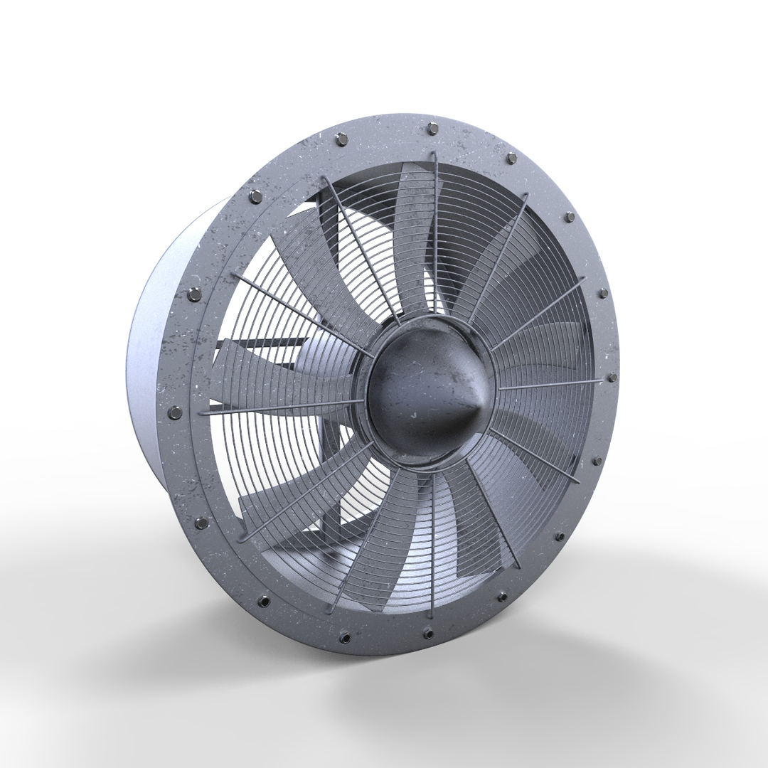 3d industrial large fan model