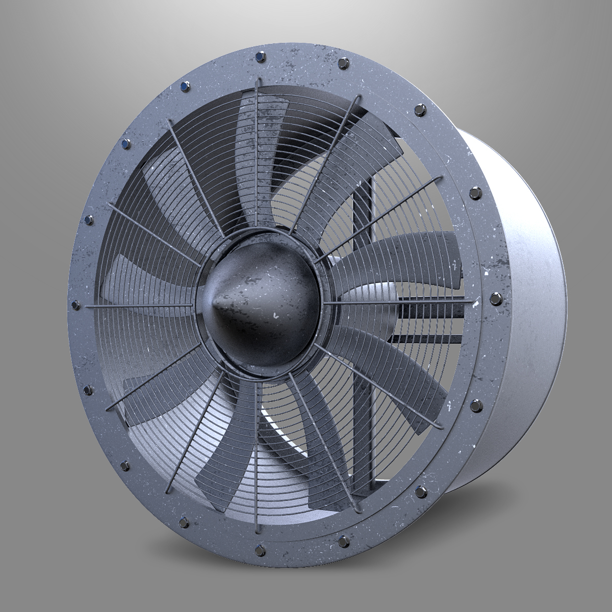 3d industrial large fan model