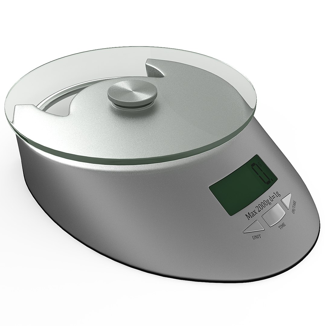 Kitchen Digital Scales 3 3d Model