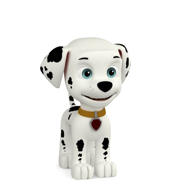 3d model dugm08 rigged cartoon dog