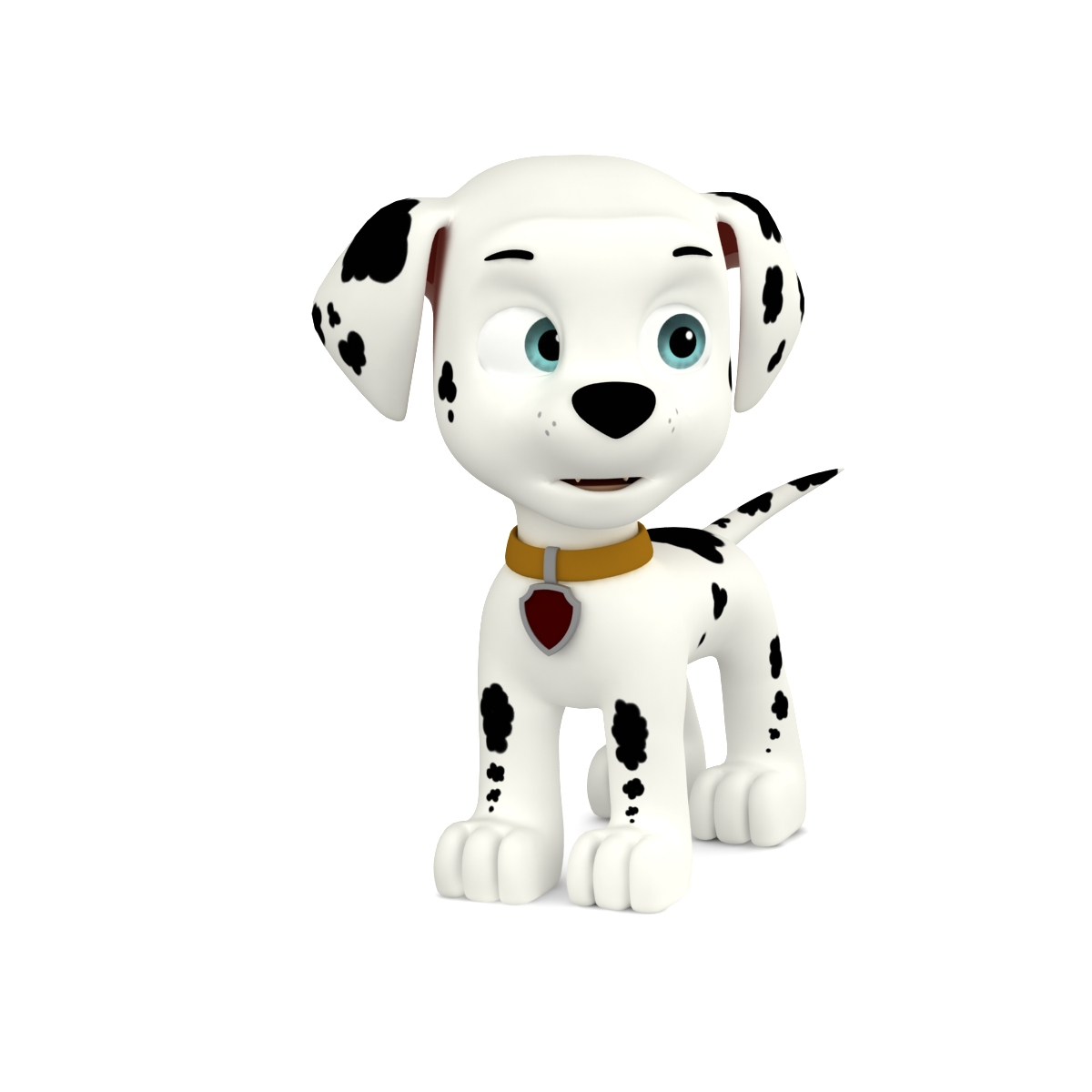 3d model dugm08 rigged cartoon dog