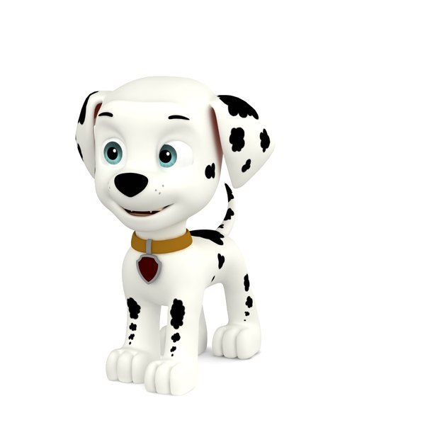 3d model dugm08 rigged cartoon dog