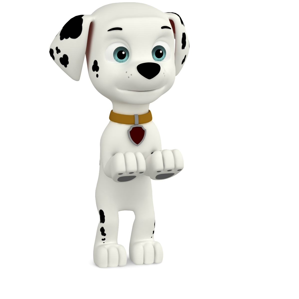 3d model dugm08 rigged cartoon dog